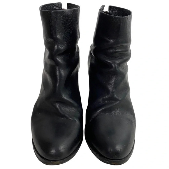 Rag & Bone Kerr Ankle Boots Womens 38.5 US 8 - 8.5 Black Leather Heeled Shoes - Picture 2 of 12